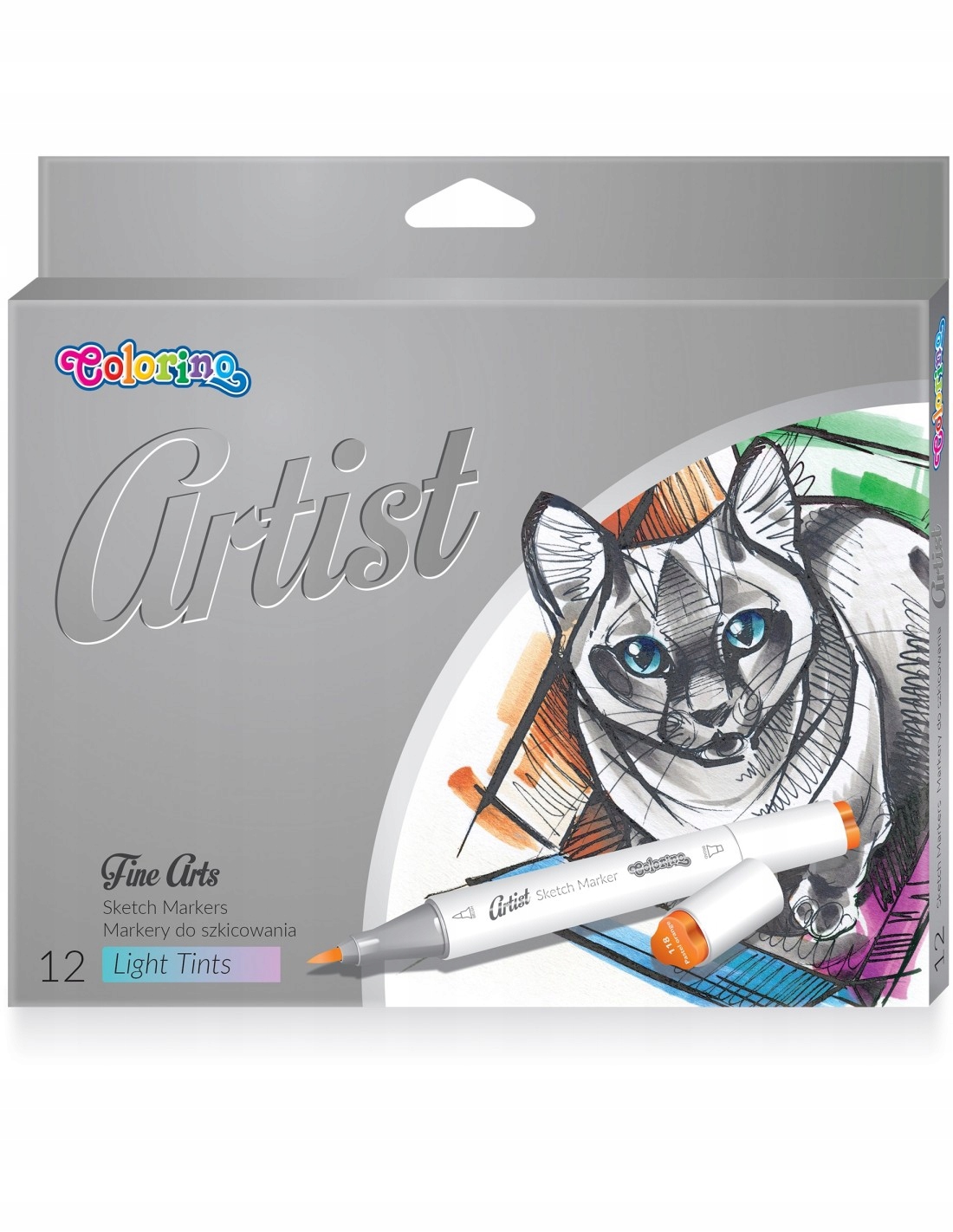COLORINO ARTIST Markery do szkicowania PASTELOWE