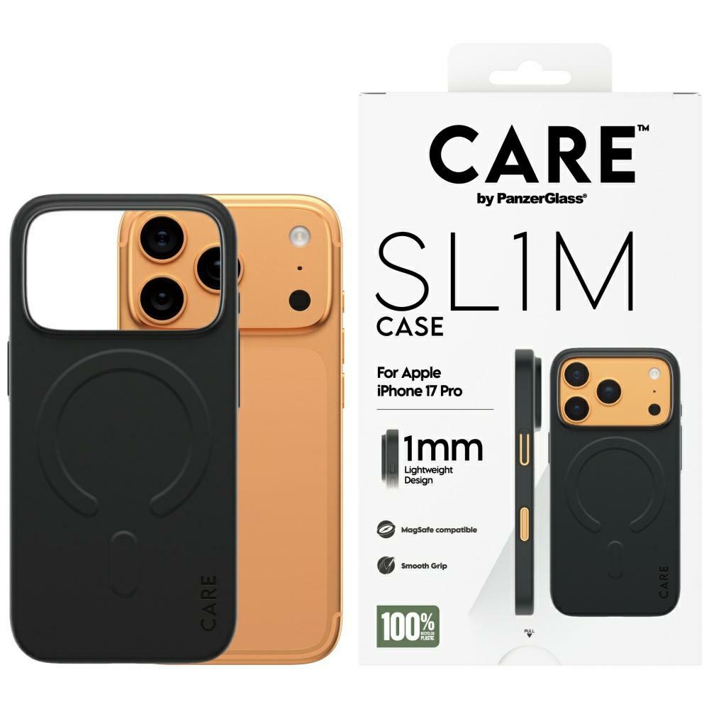Pouzdro Care by PanzerGlass SL1M MagSafe pro iPhone 17 Pro, černé