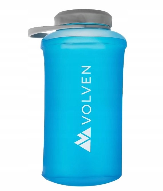 Volven Butelka Turystyczna Elv Wide Miękka Szeroki Wlew Niebieska 1000ml 1l