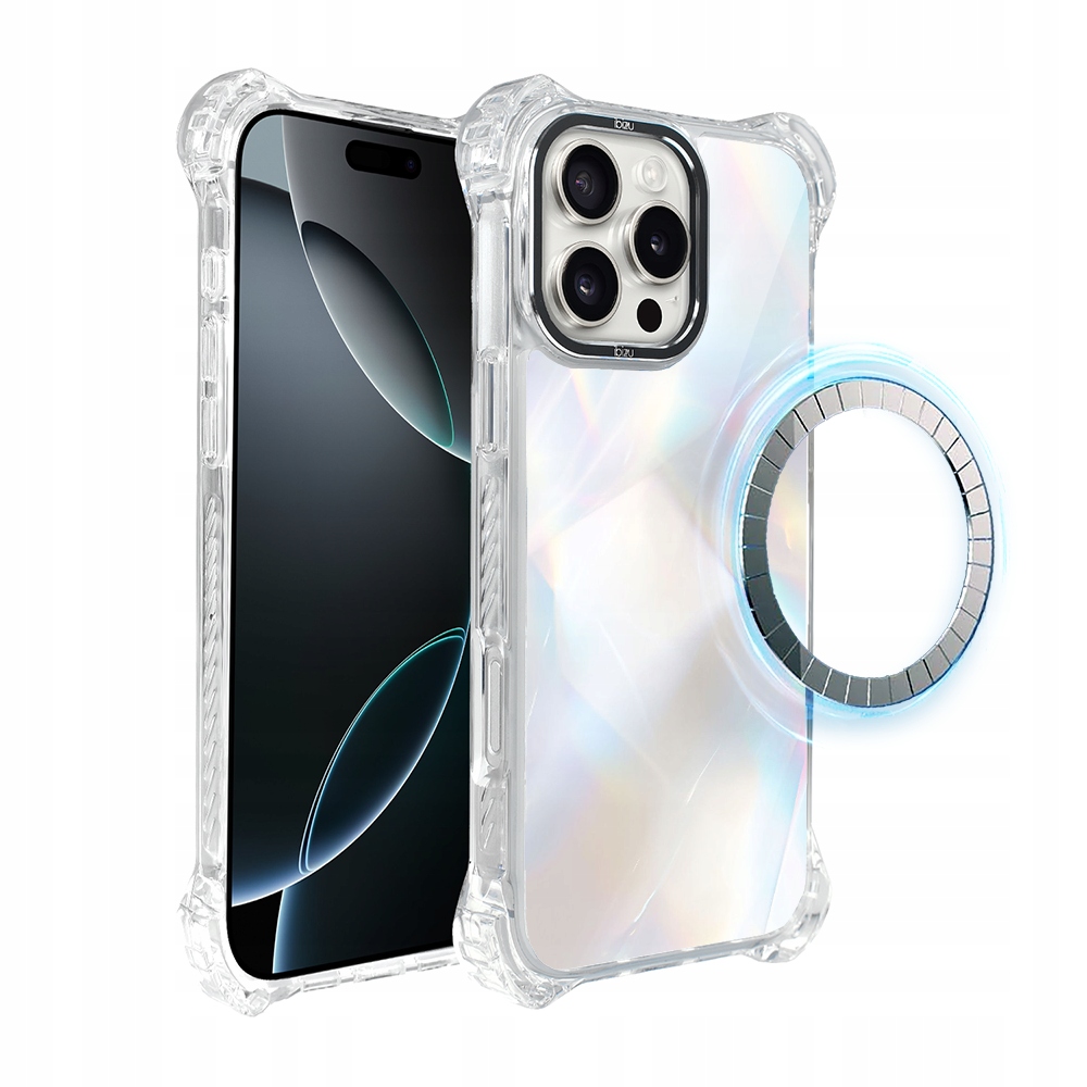 Pouzdro pro iPhone 16 Pro Ibizu DropGuard Ultra s MagSafe a opálovým diamantem