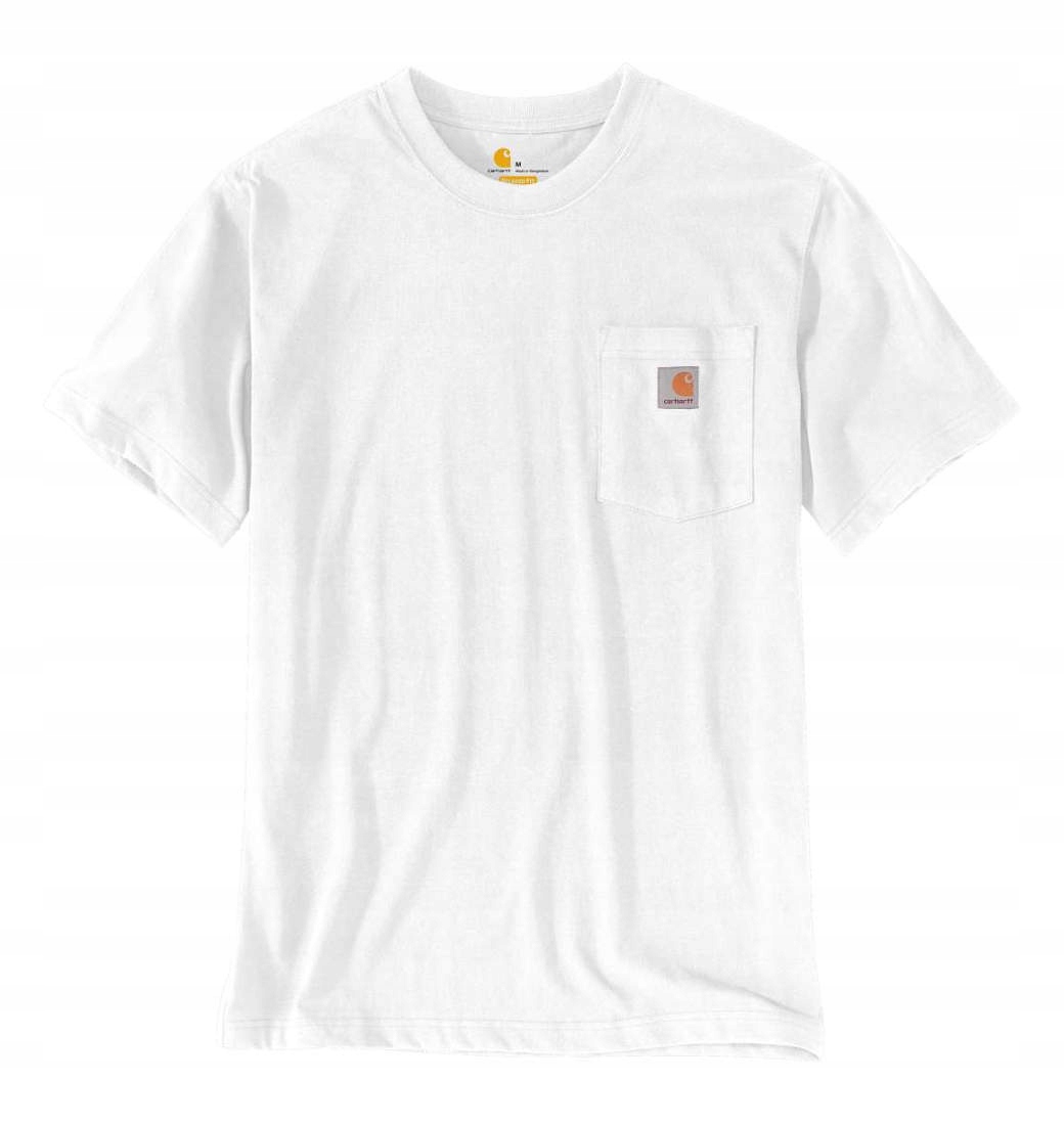 

Carhartt tshirt koszulka z kieszonką K87 biała M