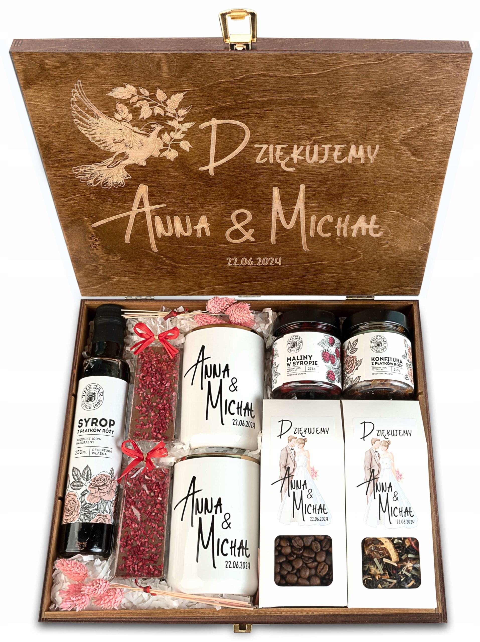 Poděkování rodičům a kmotrům – dárek k svatba, gravírování hrnečků