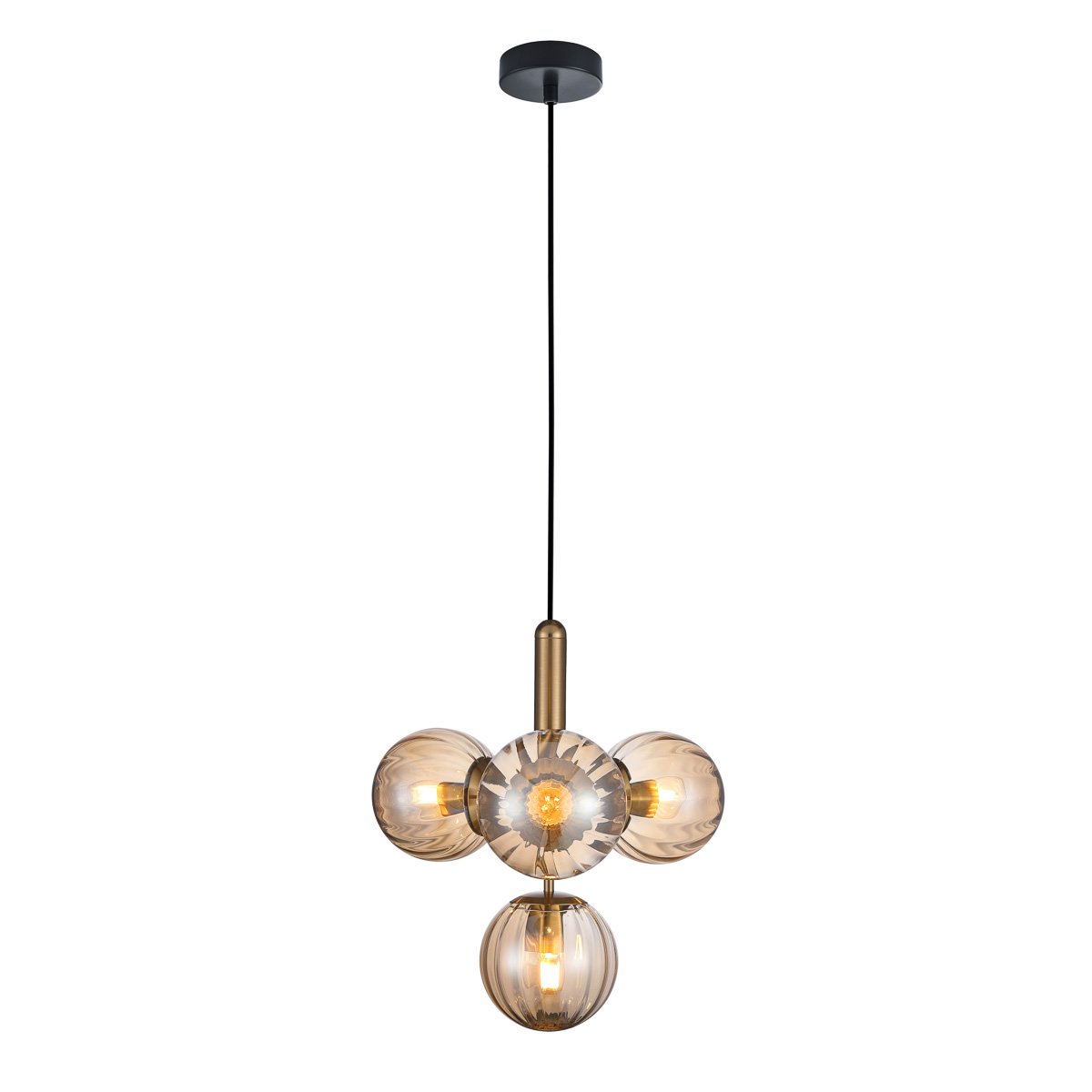 

Lampa wisząca Ravena PND-2324-4B Bro+amb Italux