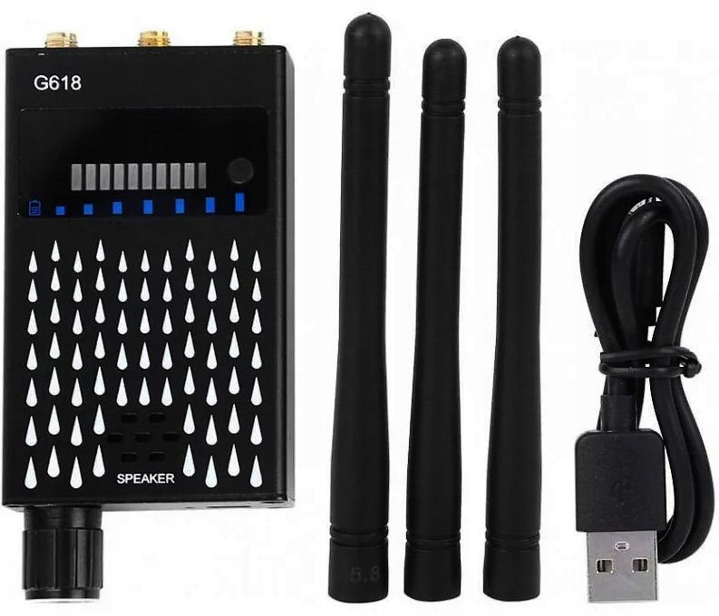 Detektor odposlechů lokalizačních kamer Mking MK618 3-anténový Rf detektor
