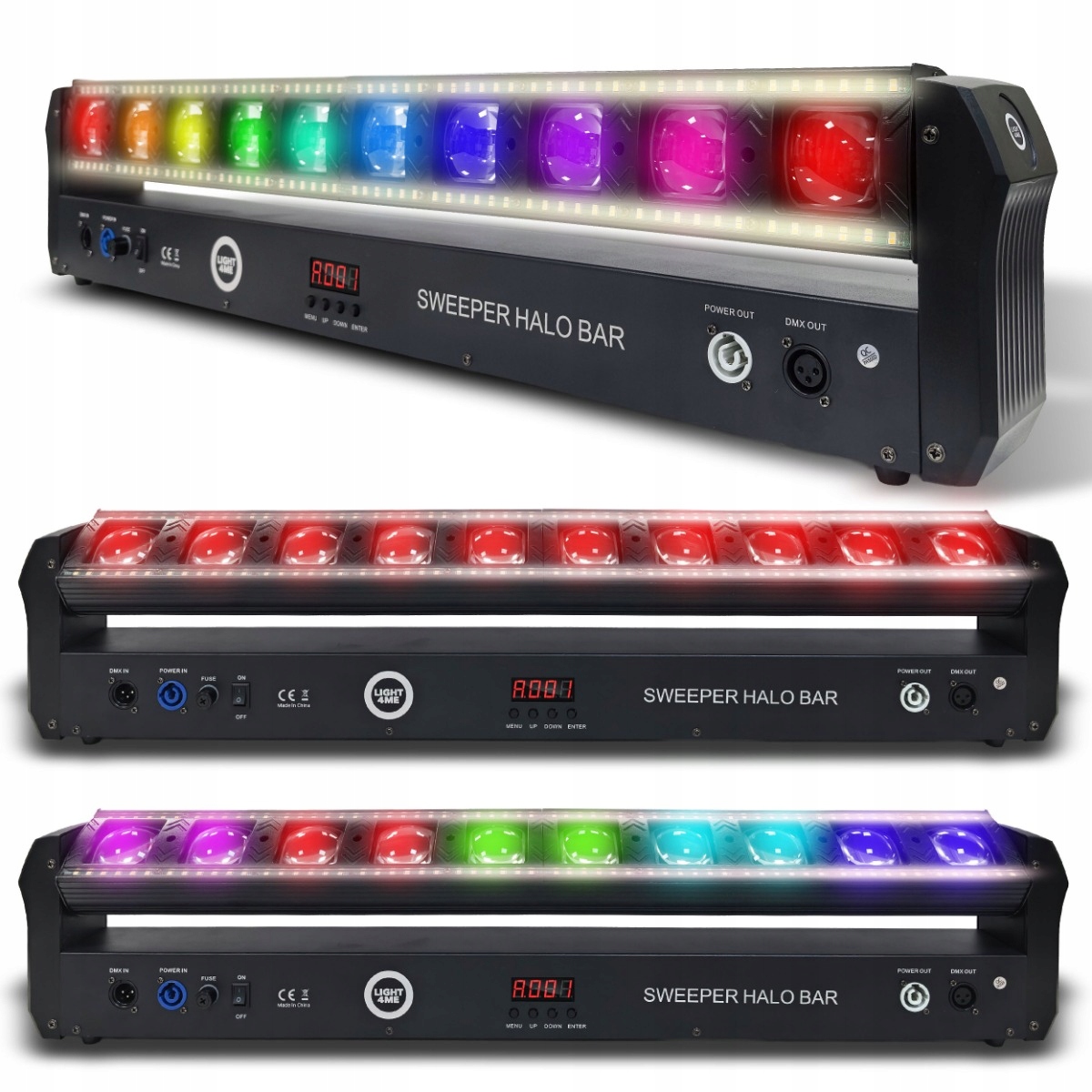 LISTWA RUCHOMA OŚWIETLENIOWA LED TILT PIXEL CONTROL RGBW 10x30W 120x0,5W