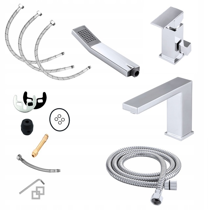 Vaňová Batéria 3-OTVOROVÁ Sprchová, Stojanový Kohútik, Chróm