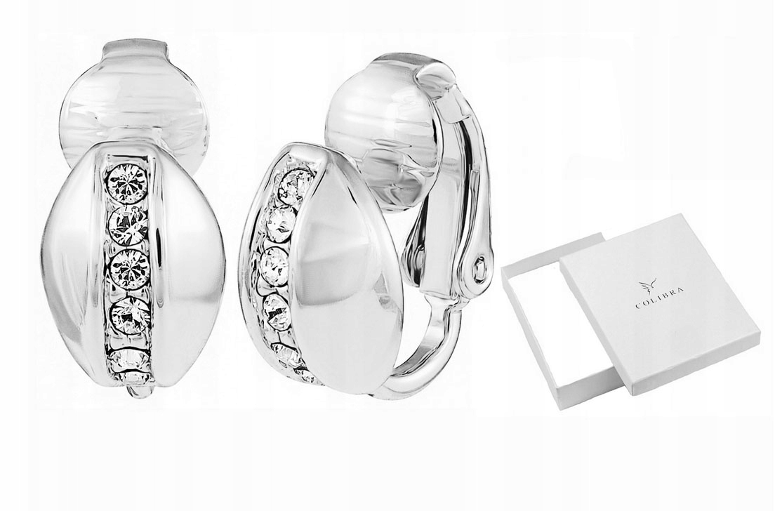 

Klipsy Srebrne Z Cyrkoniami Swarovski Malutkie