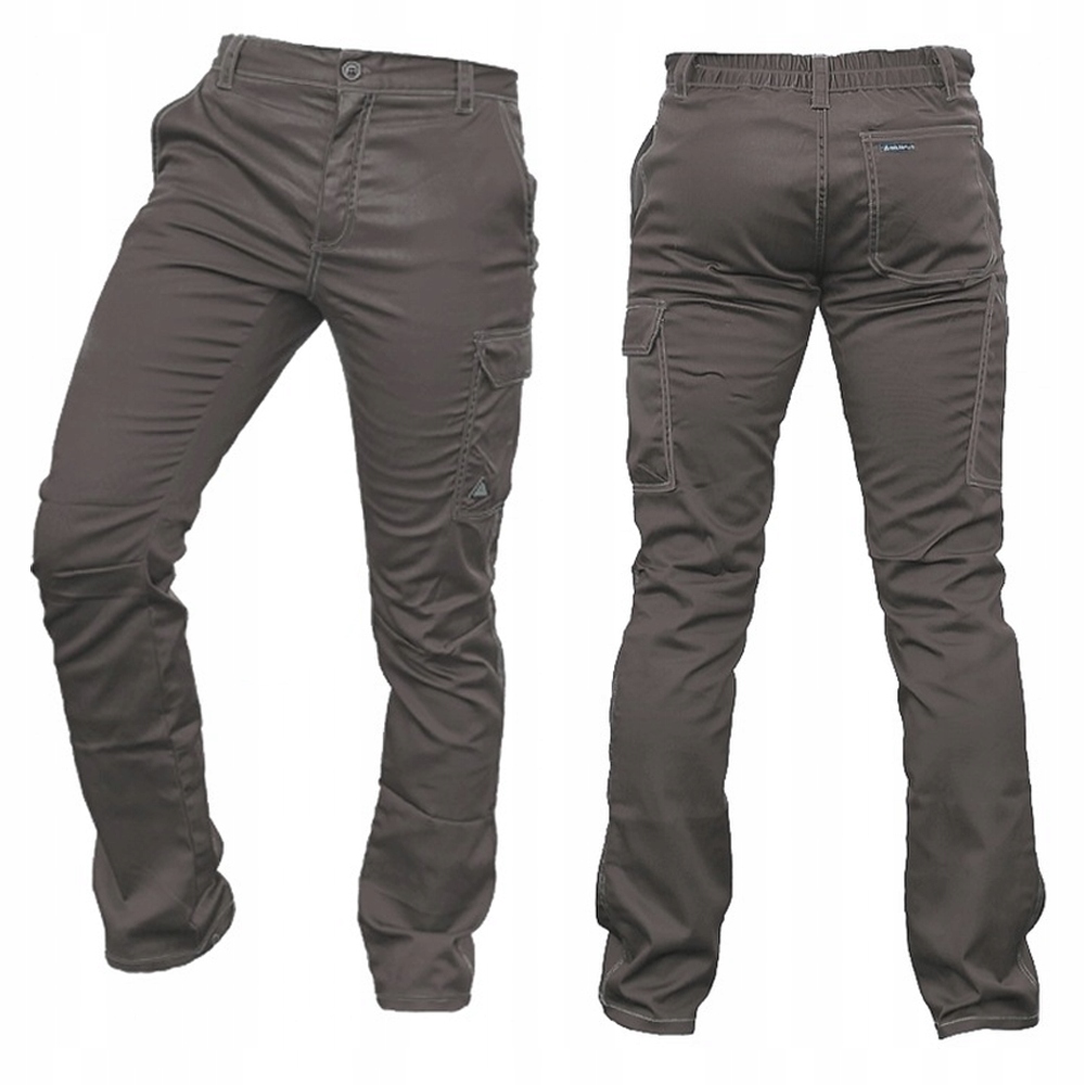 Elastyczne Spodnie Robocze Bojówki Letnie Stretch Mocne