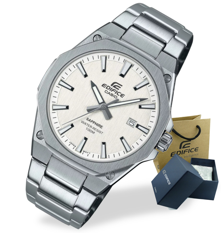 Klasické pánské hodinky Casio Edifice EFR-S108D Safír WR100M Krabička Gravírování