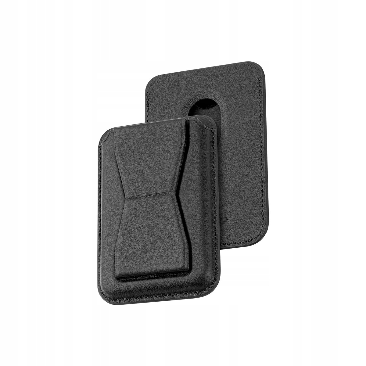 Kožená MagSafe peněženka Dviced s podstavcem černá