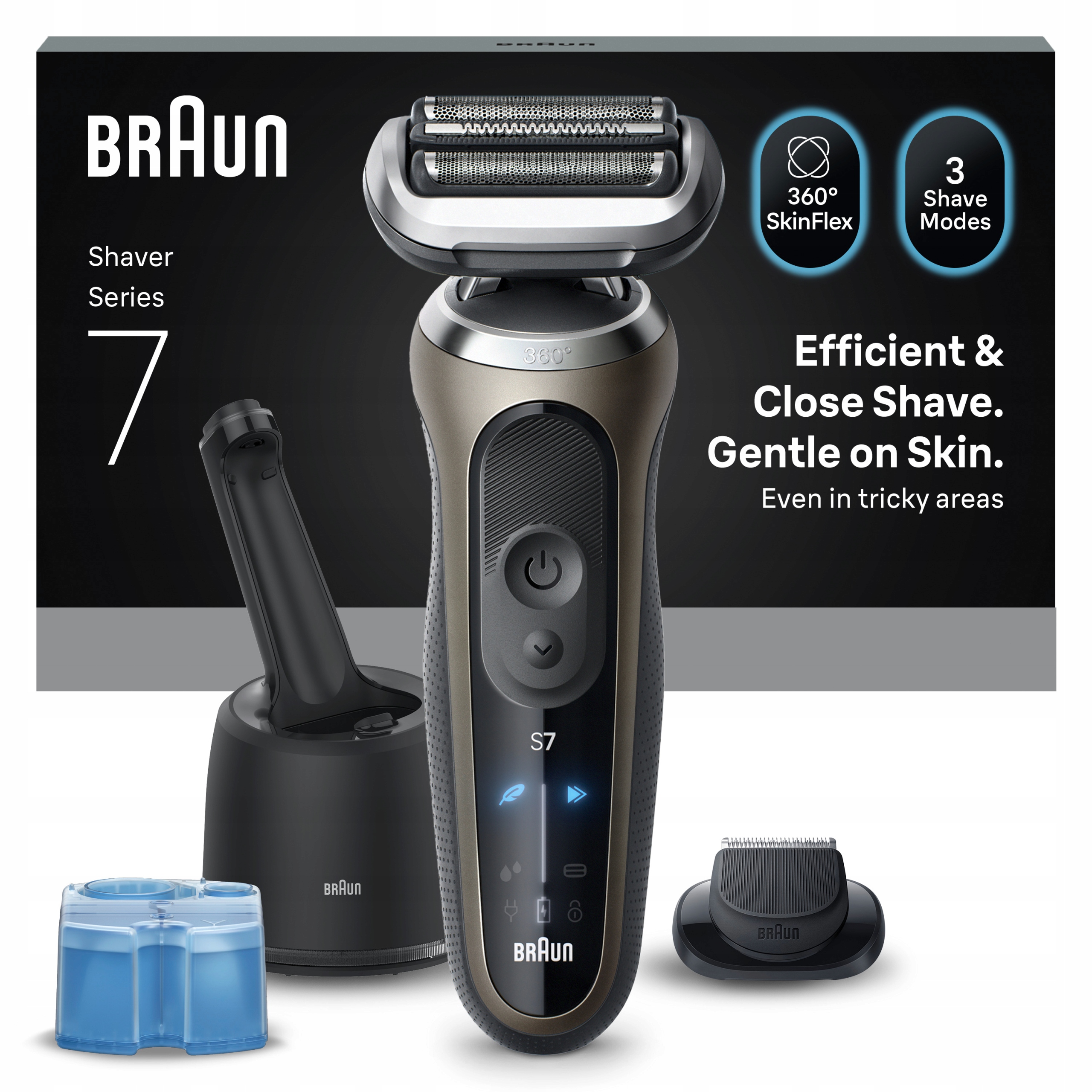 Golarka Braun Series 7, SmartCare 4w1, 72-C7200CC, dla faceta