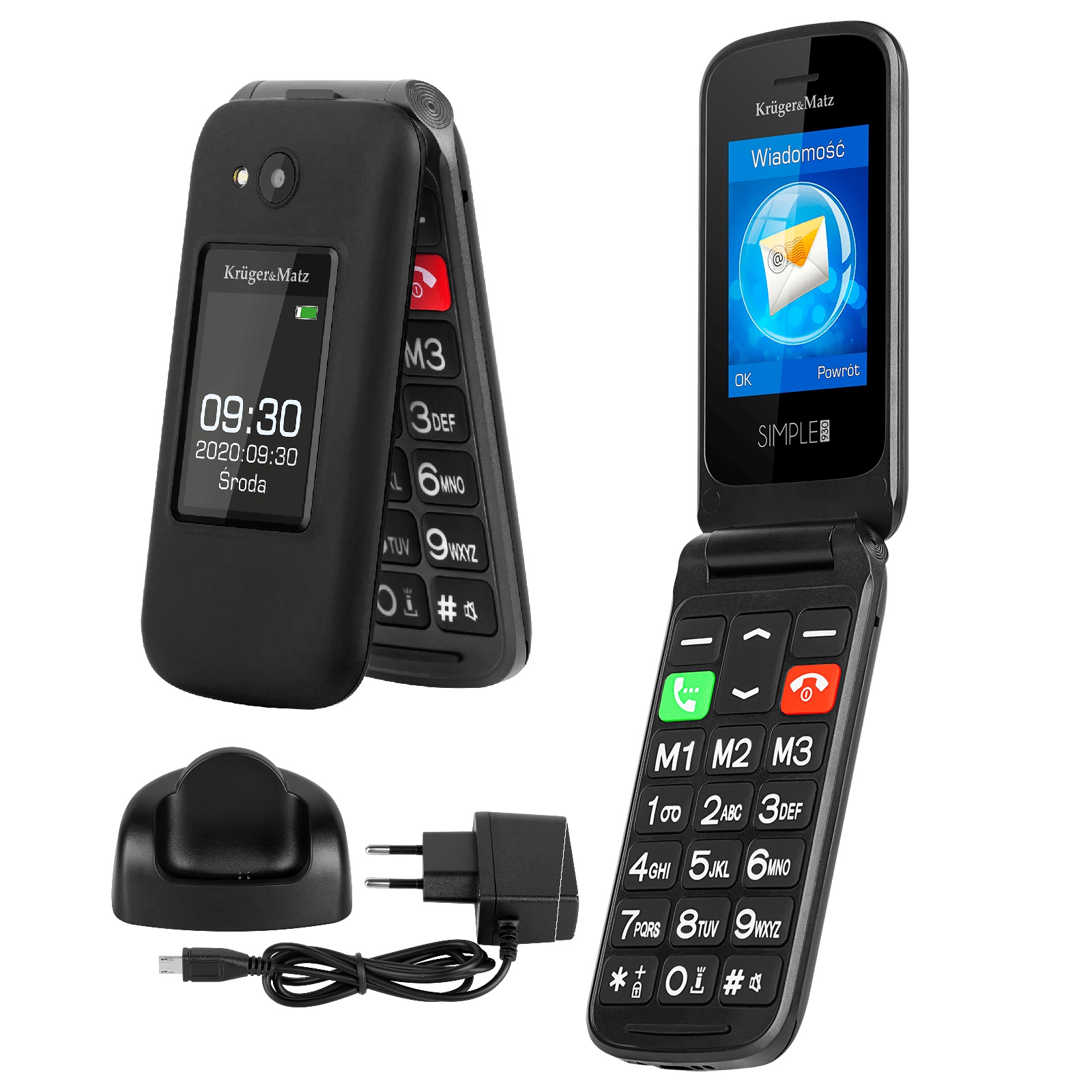 

Telefon Km Dla Seniora Głośny Sos Duże Klawisze