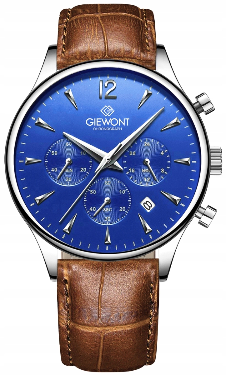 Pánské Hodinky Giewont Chronograph Sapphire hnědomodré GW6310-A5