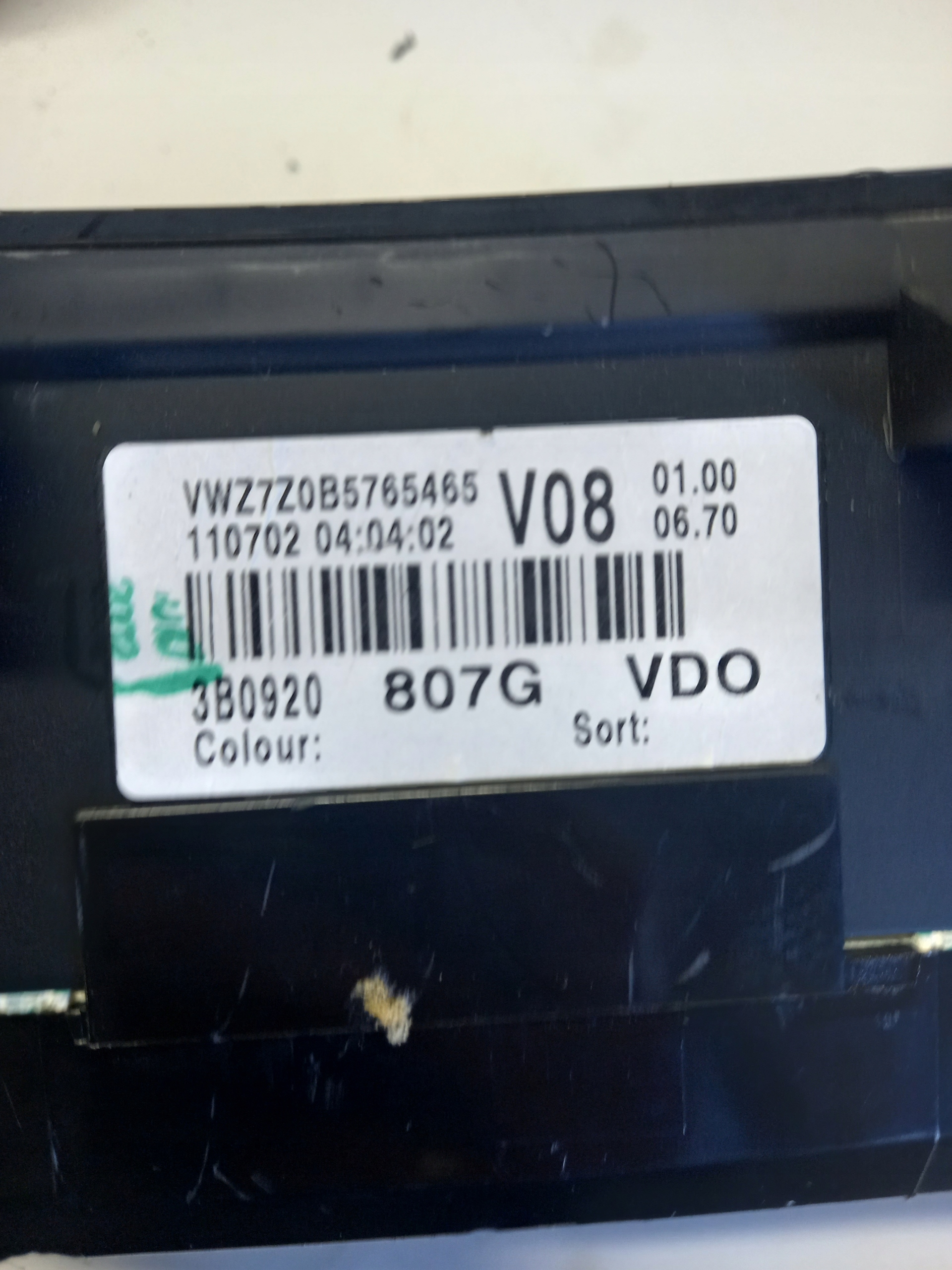 спидометр часы vw PASSAT B5 РЕСТАЙЛИНГ 9642405877