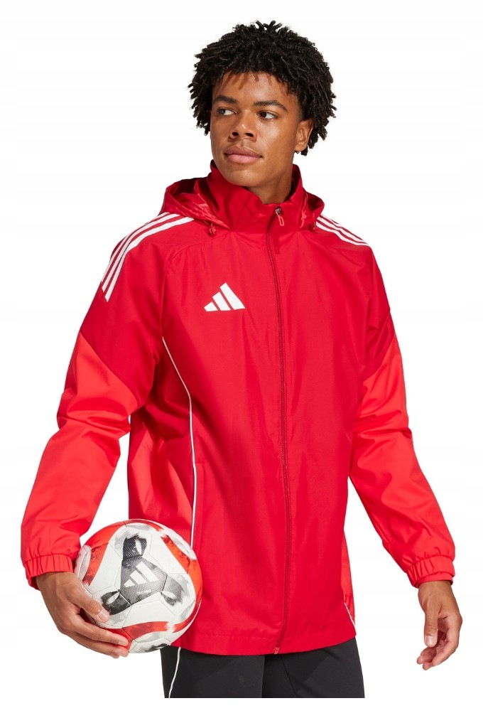 Bunda Adidas Teamwear Tiro 25 Competition All-weather červená vel. XL