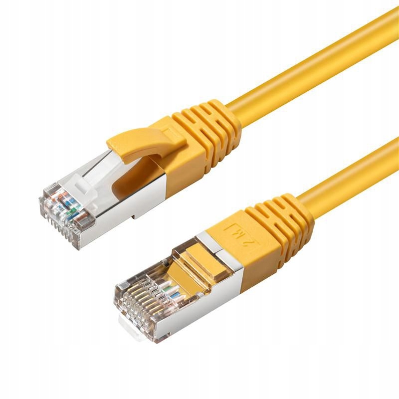 MicroConnect CAT6A S/ftp 10 m Žlutý Lszh