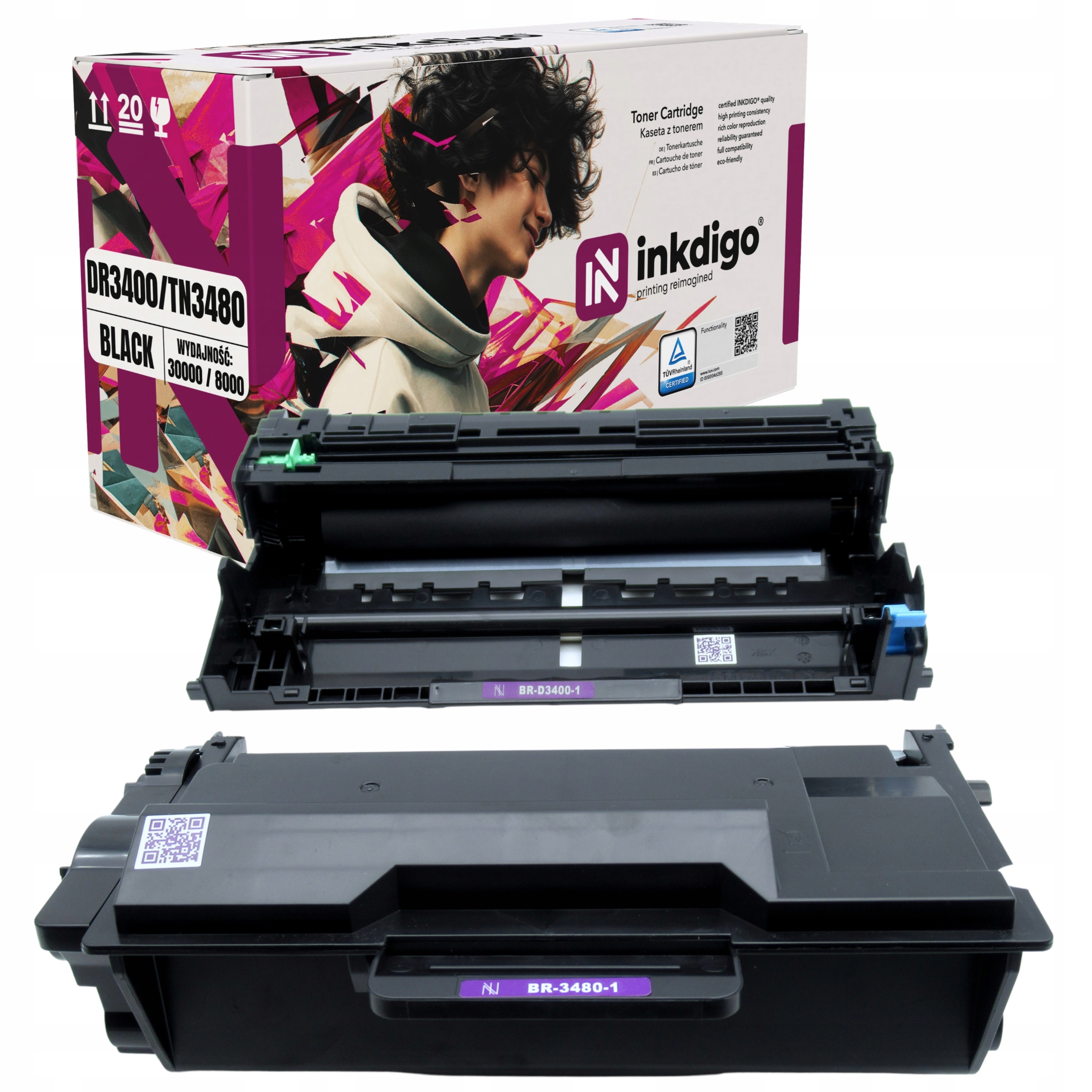 Toner Bęben Brother DR-3400 TN-3480 Brother Mfc l5750dw Toner Tusz Beben
