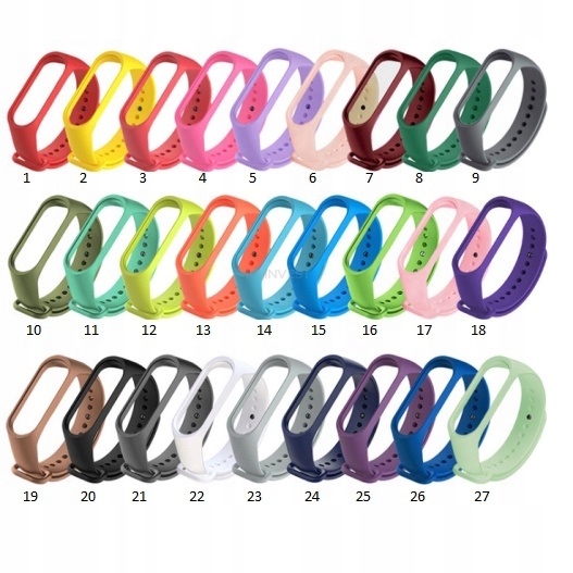 Opaska Pasek Xiaomi Mi Band 3/4 Gama kolorów Kod producenta ZAMIENNIK MI BAND 3 4