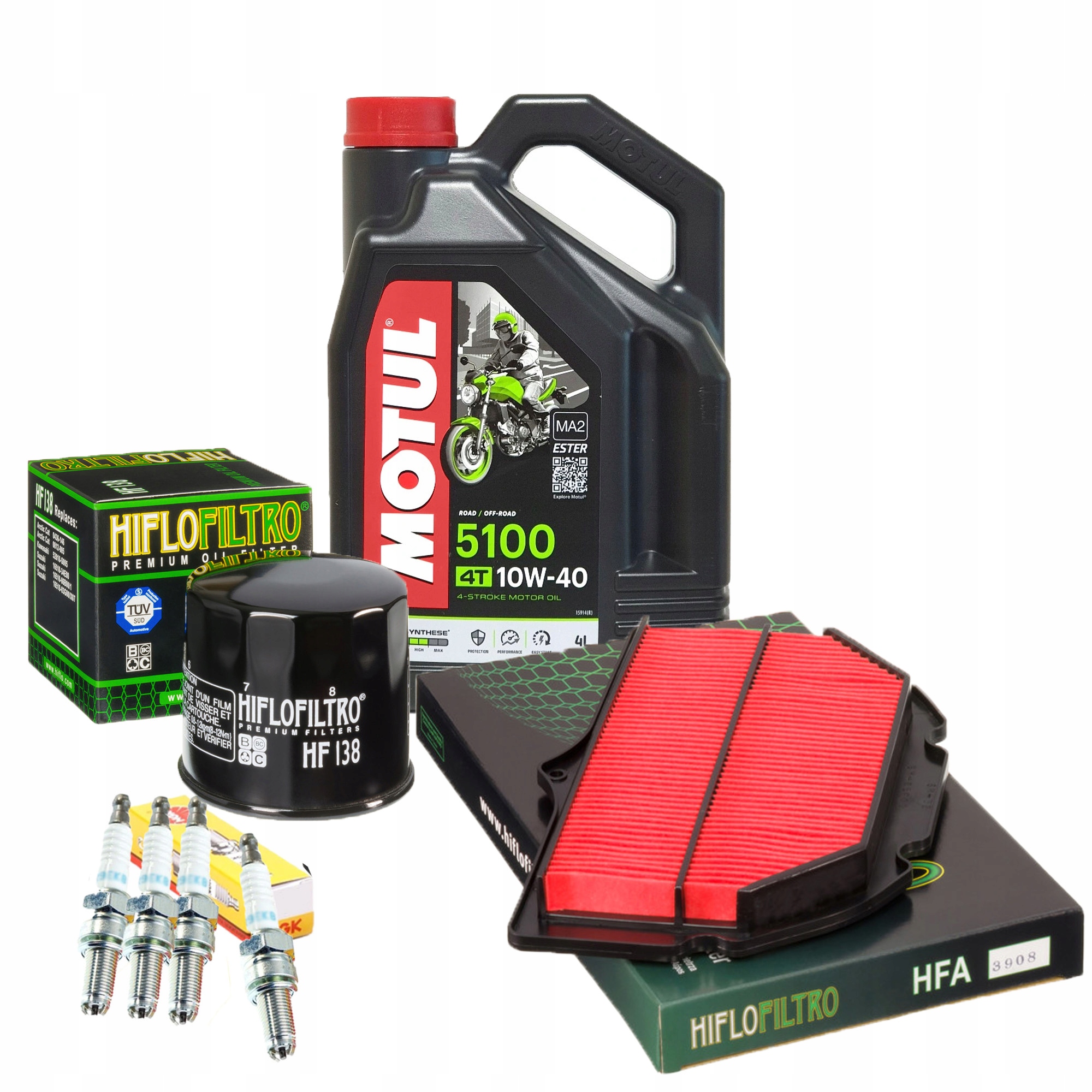 Olej Motul SUZUKI GSXR 1000 K1 K2 K3 K4 Filtry NGK