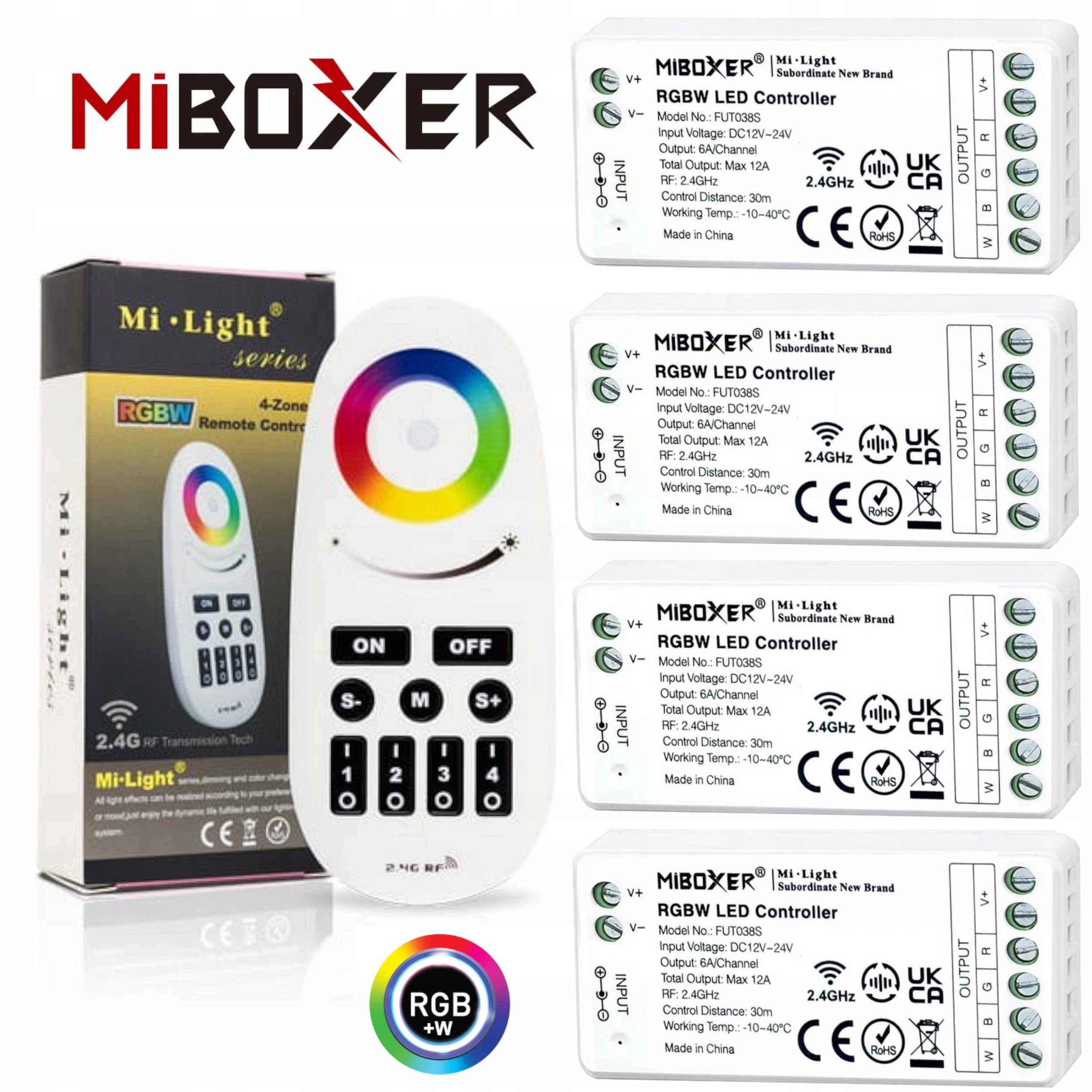 Ovládače Diaľkový Ovládač Pre Farebné Rgb Pásky 12V/24V