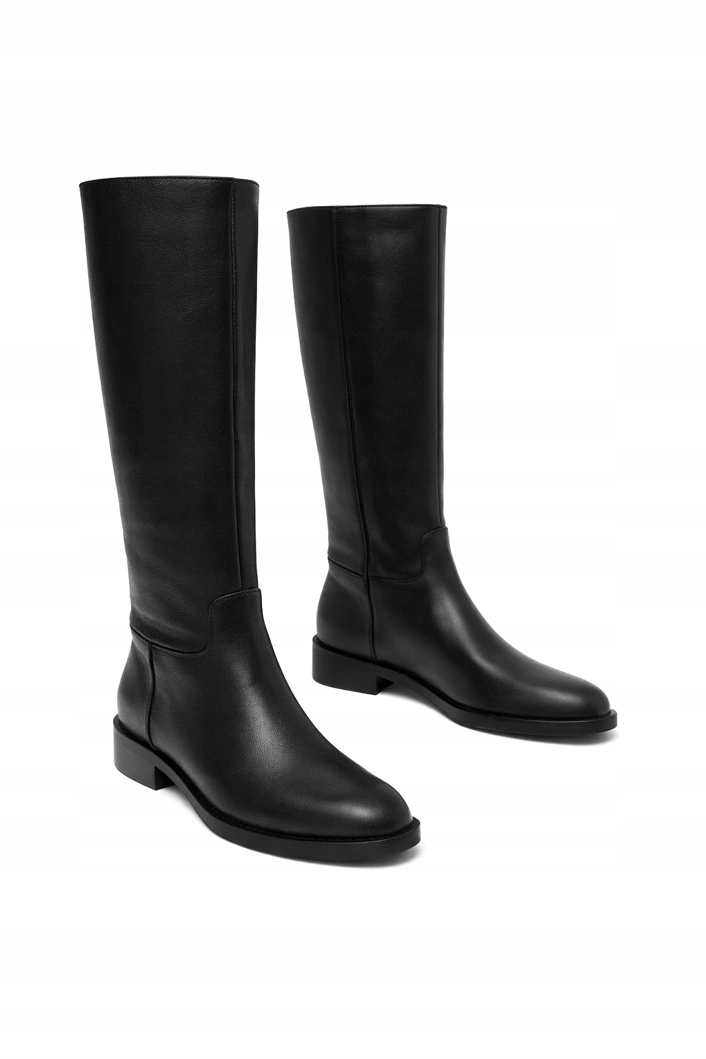 Černé Kozačky Kozačky Se Zlatým Zapínáním 39 1I4A