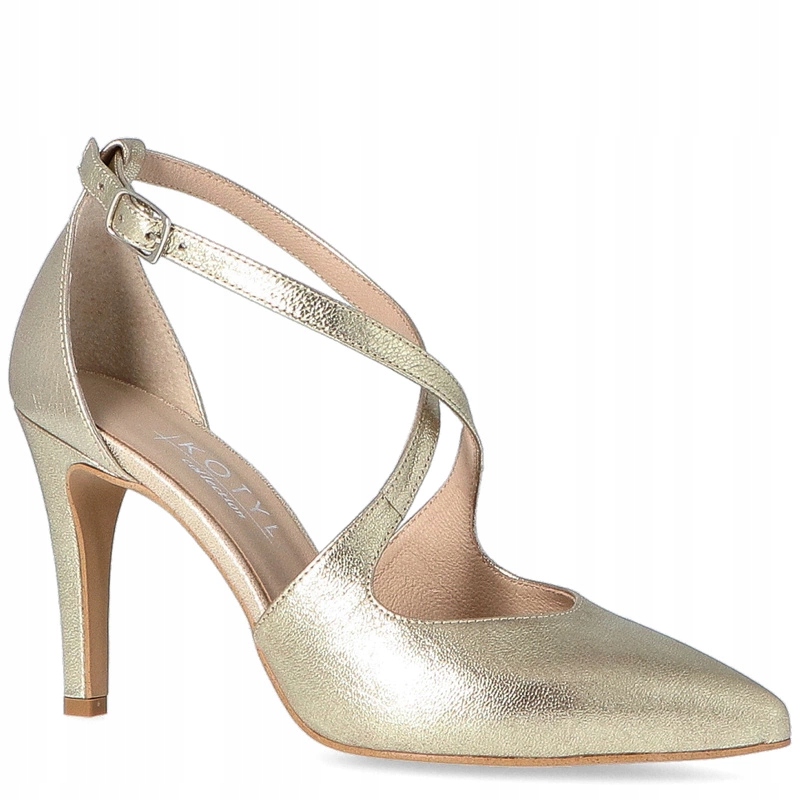 Svatební lodičky s proužky Kotyl 7317 Bílá Perla 39