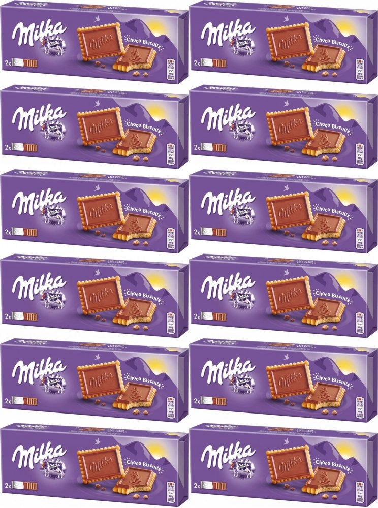 Ciastka Milka Choco ciastka, herbatniki z czekoladą mleczną 150g x12