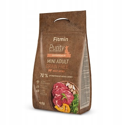 FITMIN Purity BEEF MINI ADULT DOG 2x4kg