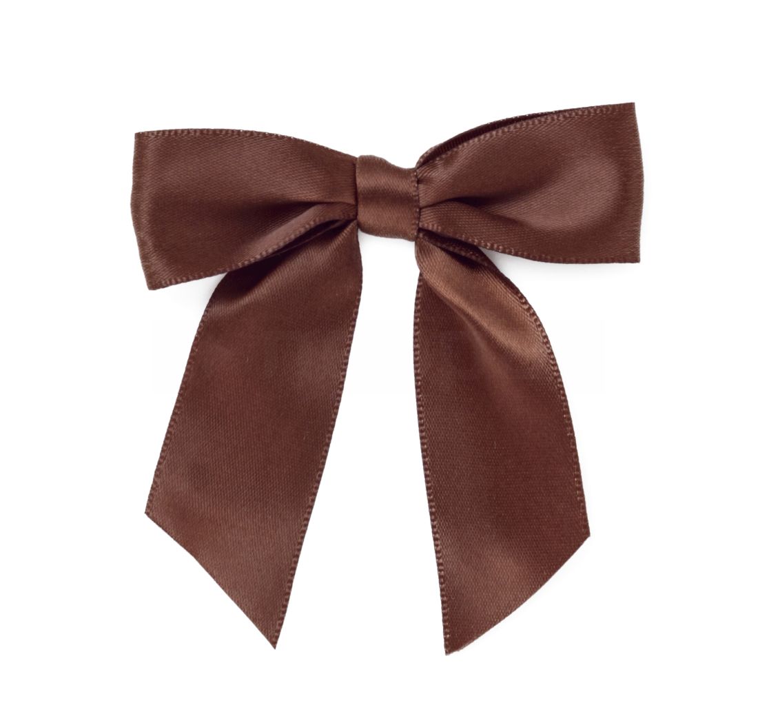 

Kokarda satynowa Brązowa 8cm naklejana 10szt