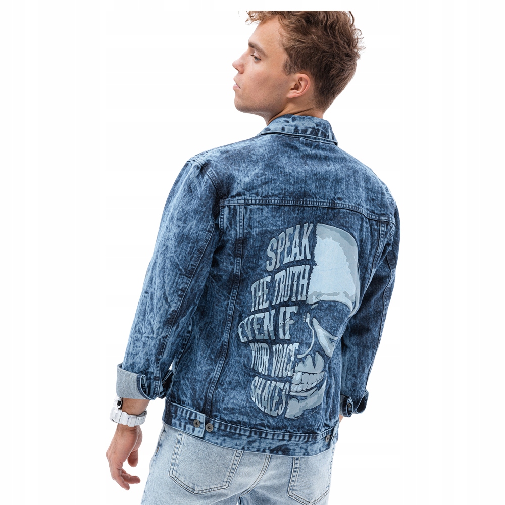 

Kurtka męska jeansowa bawełna C525 indygo XL