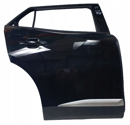 PUGEOT 2008 II 19-DRZWI PRAWY TYŁ TYLNE KOLOR PERLA NERA BLACK