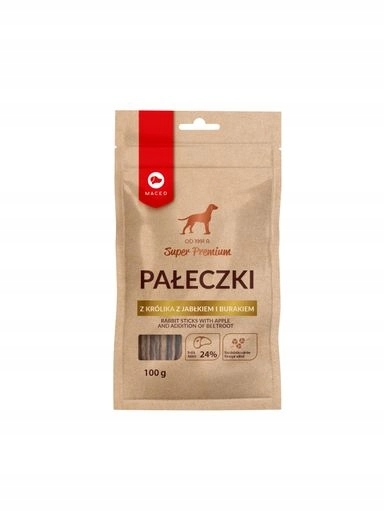 5 x Maced Psí pamlsek s králičími tyčinkami s jablkem 100 g