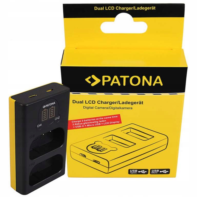 Ładowarka Patona Dual LCD USB do Fuji NP-W235 EAN (GTIN) 4055655219365