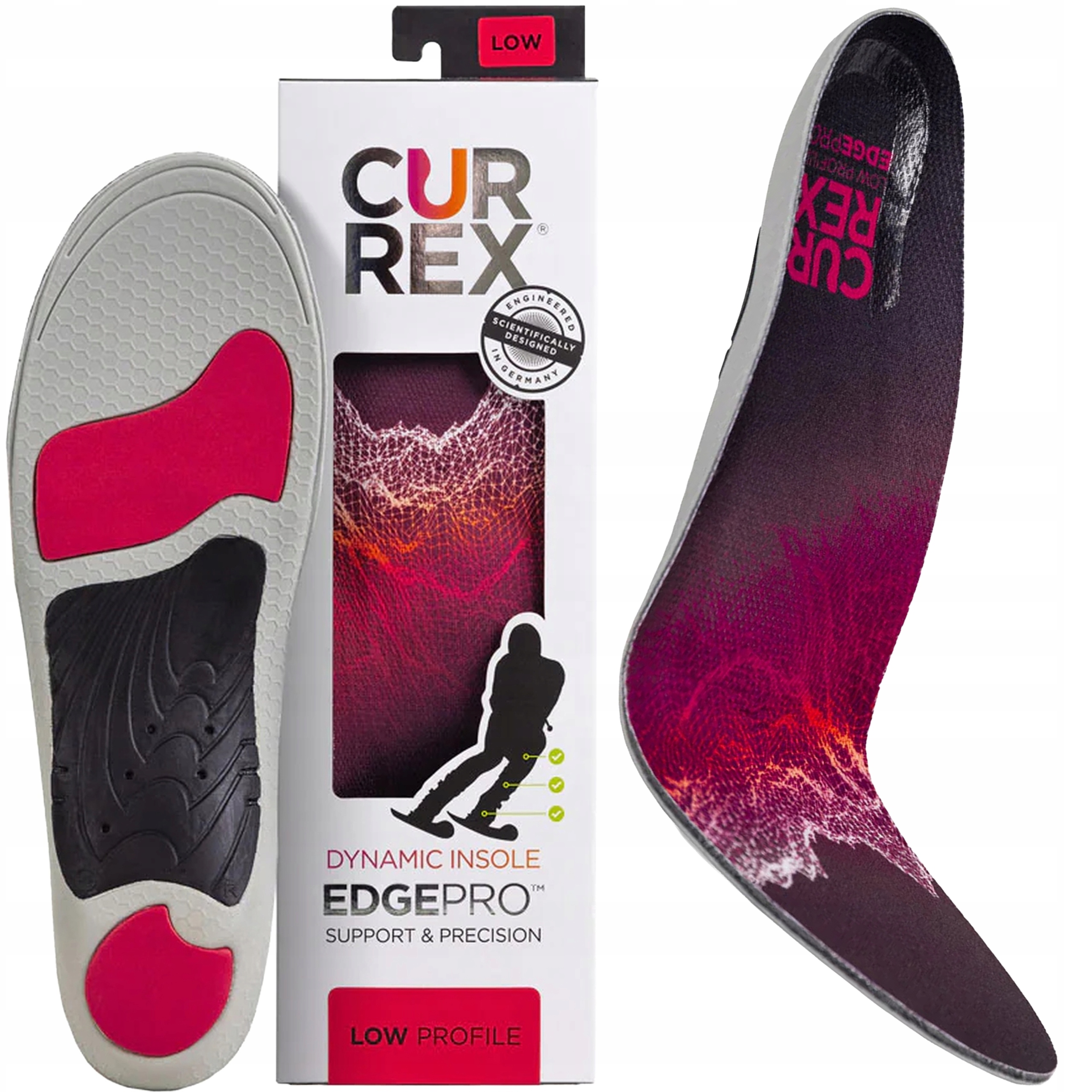 Wkładki do Butów narciarskich Amortyzujące Piankowe Currex Edge Pro Low M