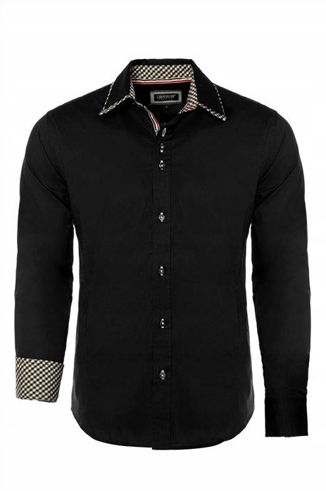 Elegantní Černá Pánská Košile Exclusive M
