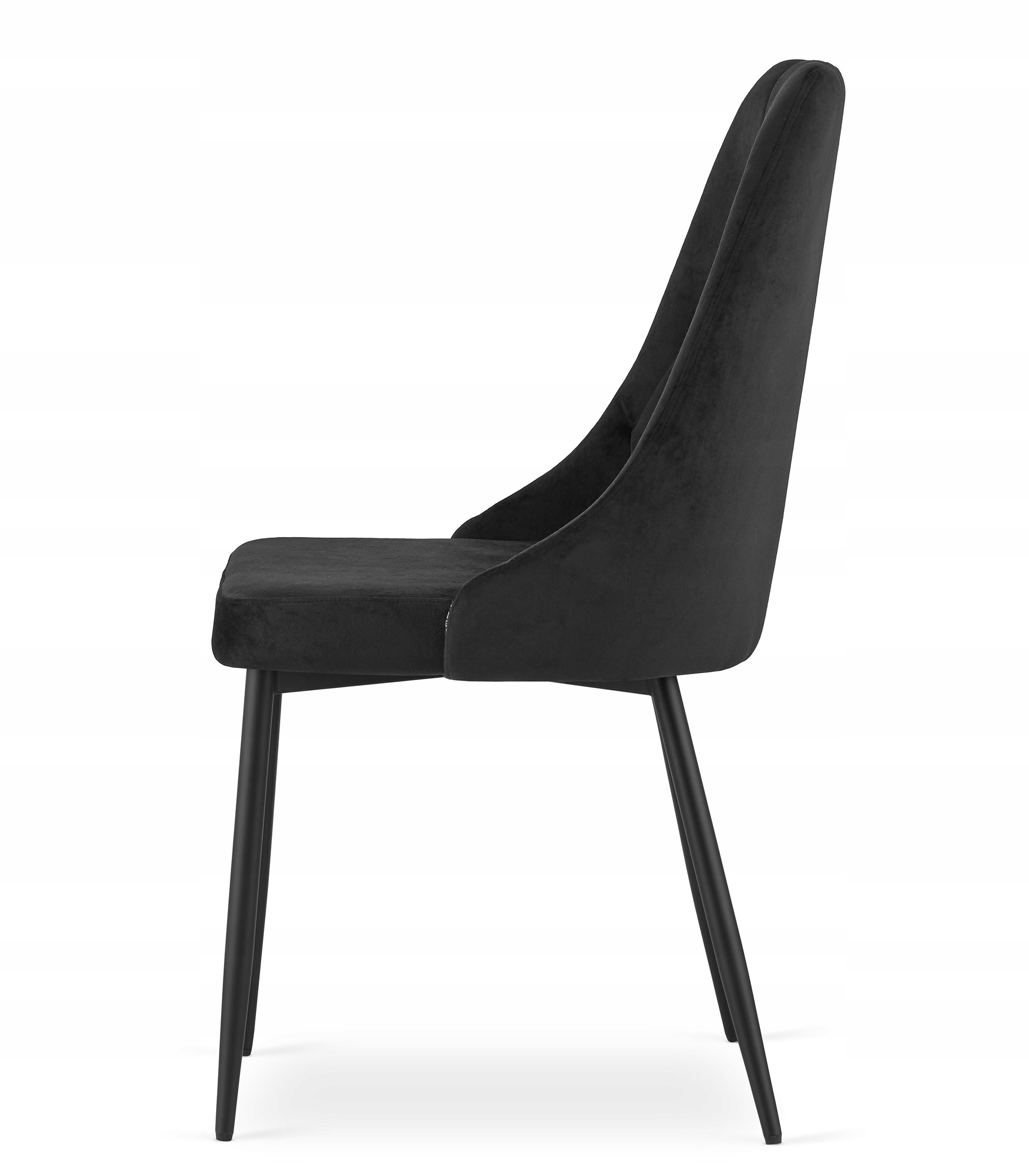 Krzesło ROSA tapicerowane aksamitne NOWOCZESNE Głębokość mebla 61 cm