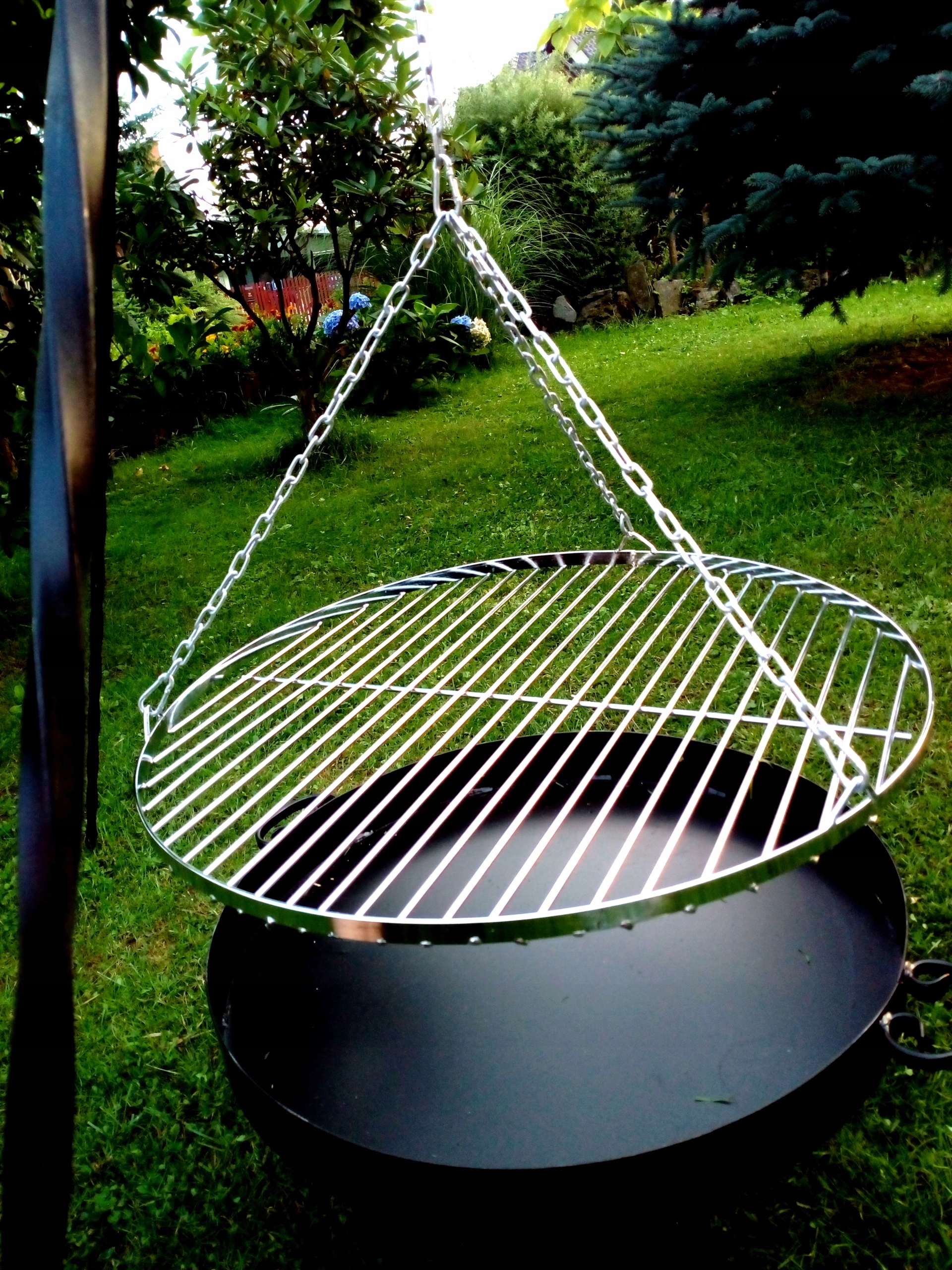 RUSZT CHROMOWANY DO GRILLA OKRĄGŁY WISZĄCY FI-80cm Producent inna