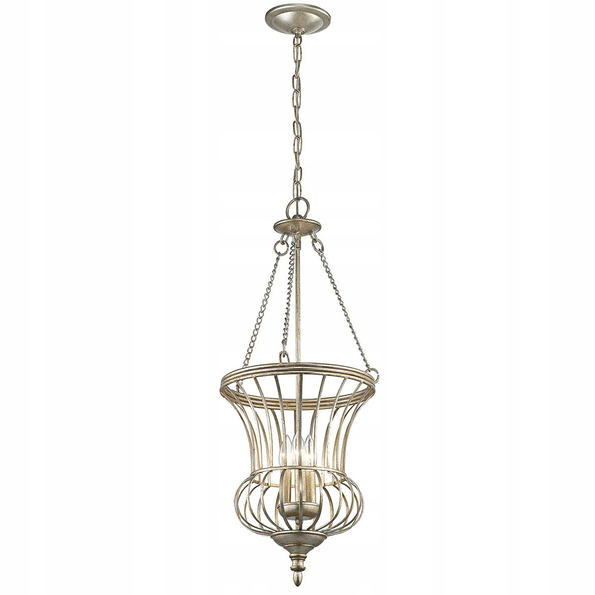 Kichler Calla lampa wisząca retro 3xE14 60W złoto postarzane 35,6cm