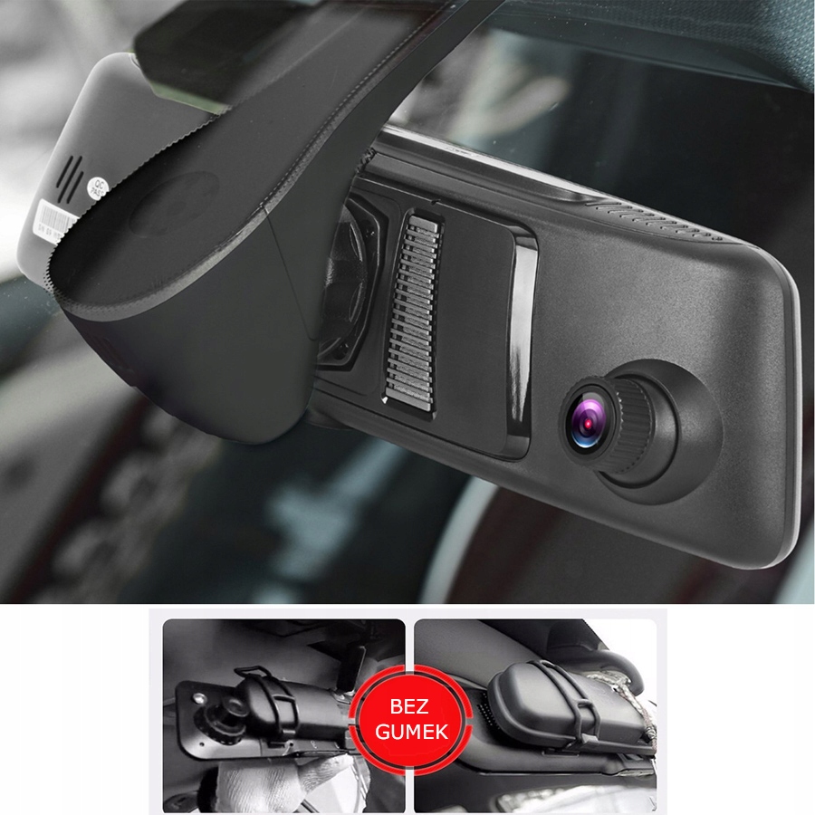 360° Rejestrator 4 Kamery Lusterko Android ADAS 4G Przekątna ekranu 10"