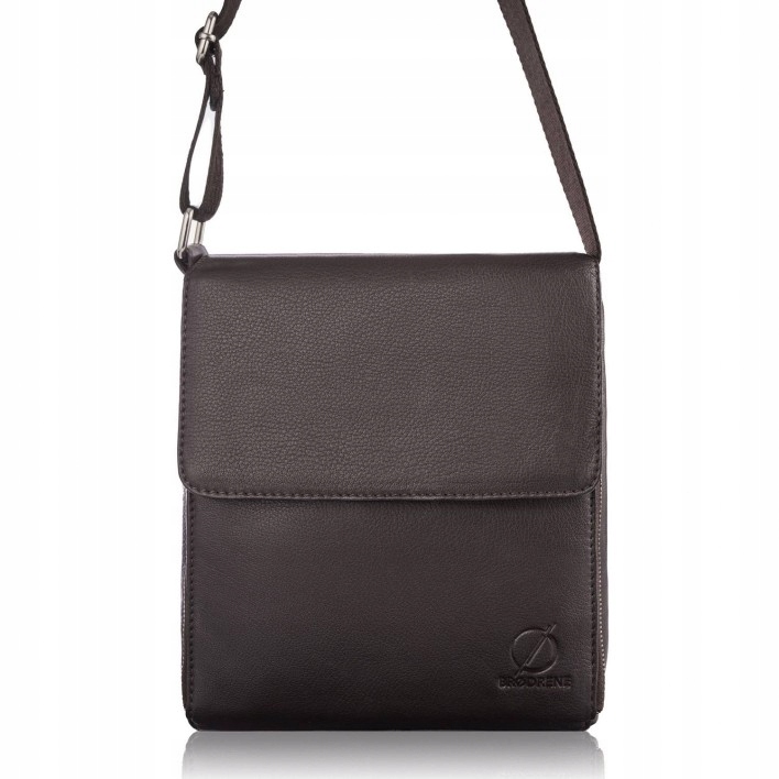 Pánská taška přes rameno hnědá módní kožená kabelka přes rameno městská Brødrene