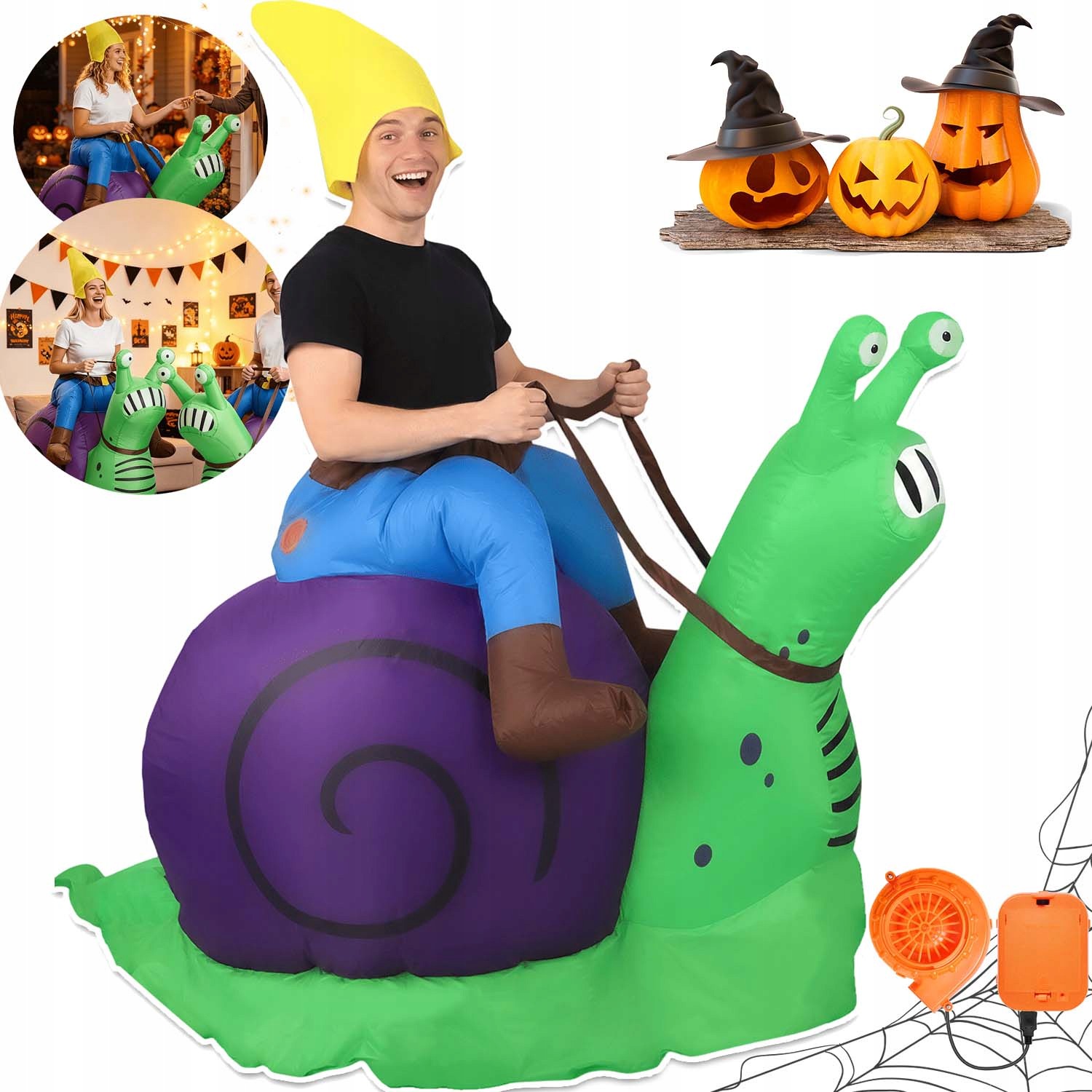 Kostým Jezdkyně Na Slimáky Cosplay Nafukovací Pumpa V Halloweenském Setu