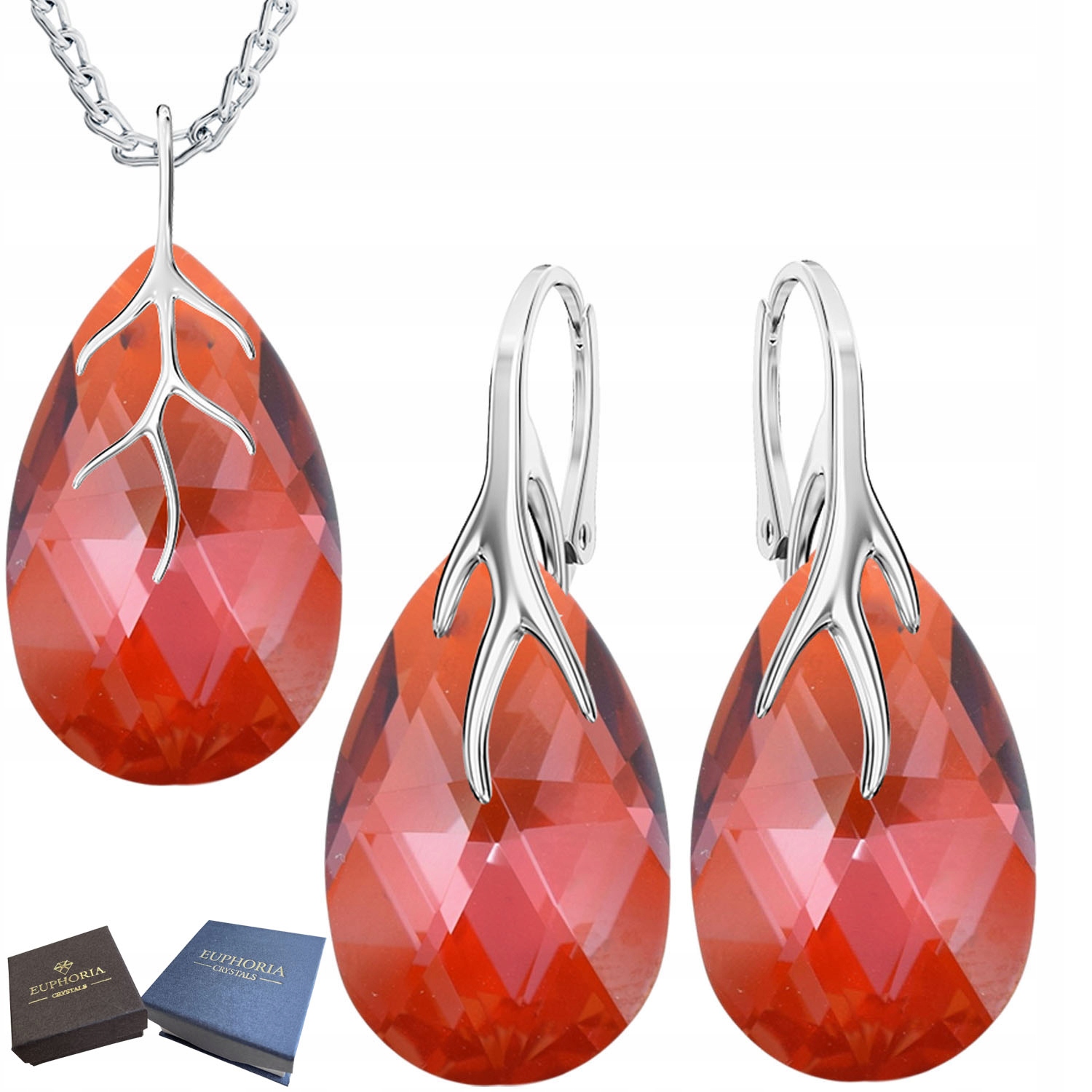 Stříbrný komplet šperků Stříbro 925 Sada na narozeniny pro ženu Dárek