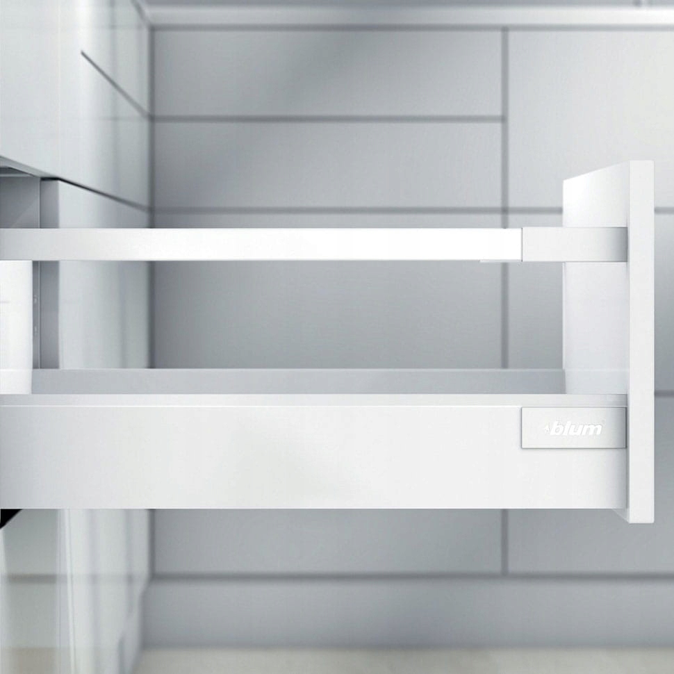 Szuflada Blum Tandembox Antaro Wysoka L450 Wysokość D 199MM Biała 65KG