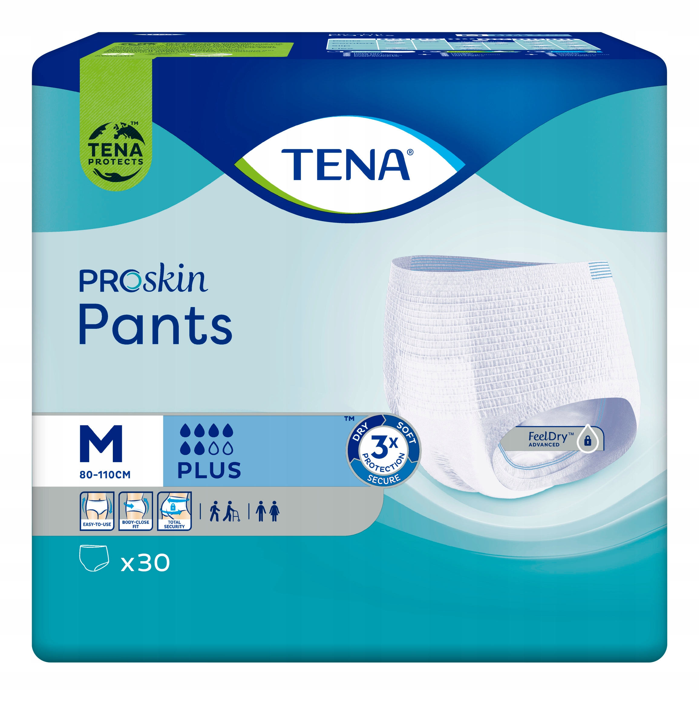 

Majtki chłonne Tena Pants Plus M 30 szt