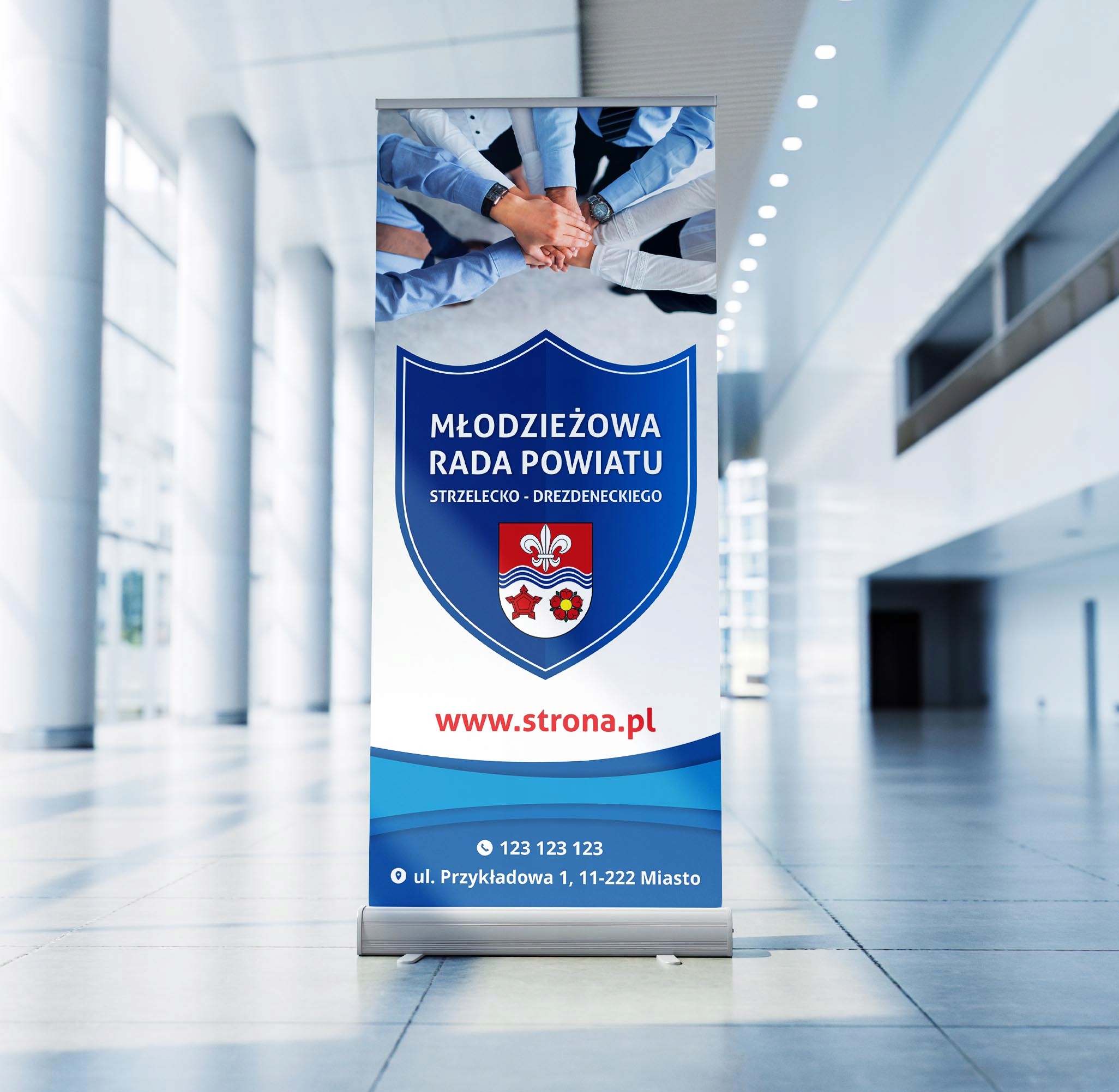 WYDRUK DO ROLL-UP 85x200 cm WYSOKA JAKOŚĆ DRUKU Marka inny