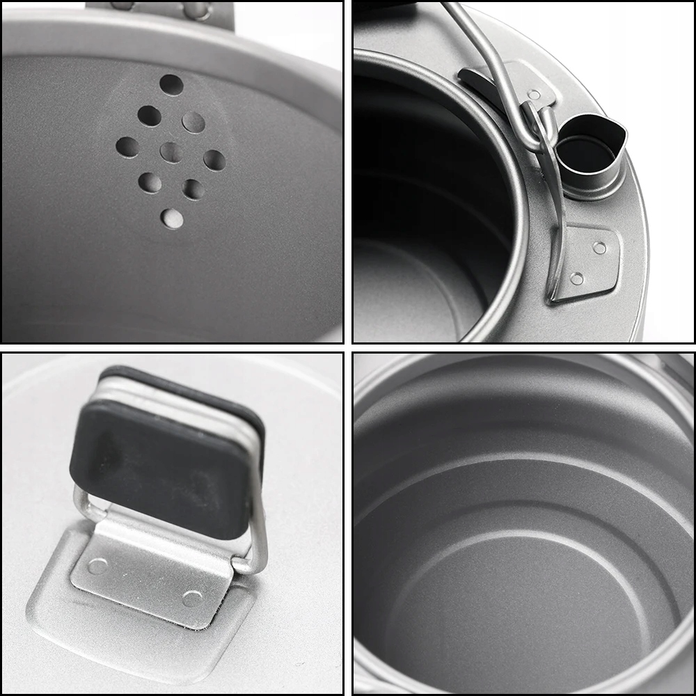 Czajnik z czystego tytanu 600 ml Waga produktu z opakowaniem jednostkowym 1.01 kg