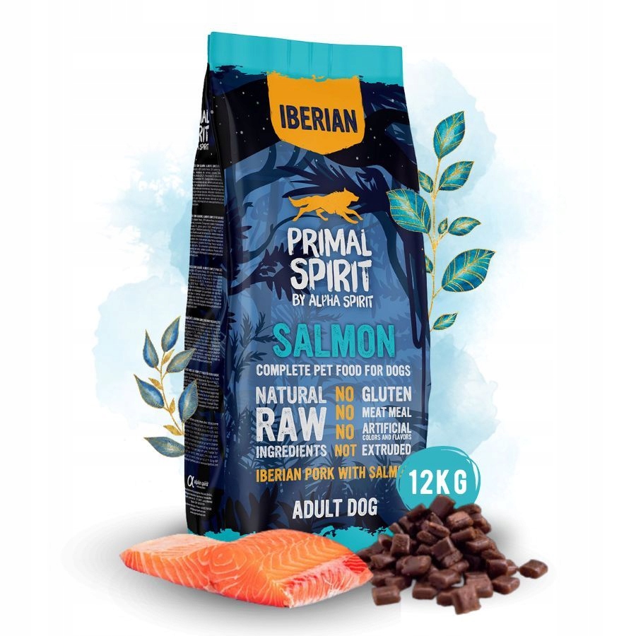 Levně Primal Spirit Iberian Salmon krmivo pro psa Vepřové Losos 12 kg