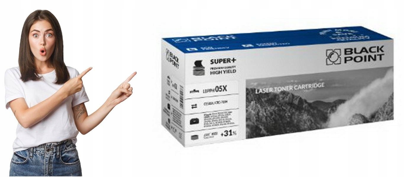Toner Blackpoint (8.500) do Hp 05X