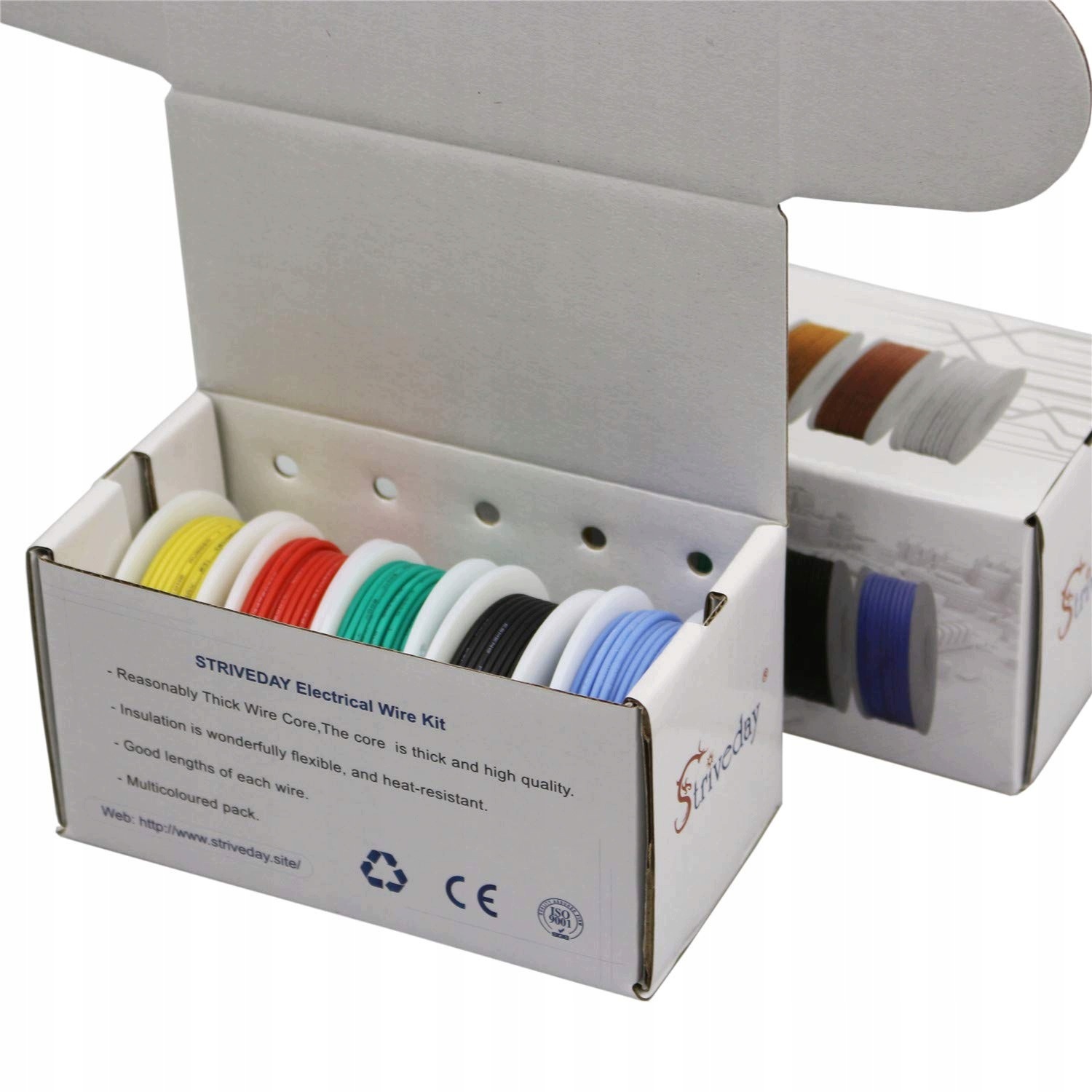 Silikonový kabel 22AWG elektrický kabel 5 x 10 Mt 5 barev Drátový Kabel
