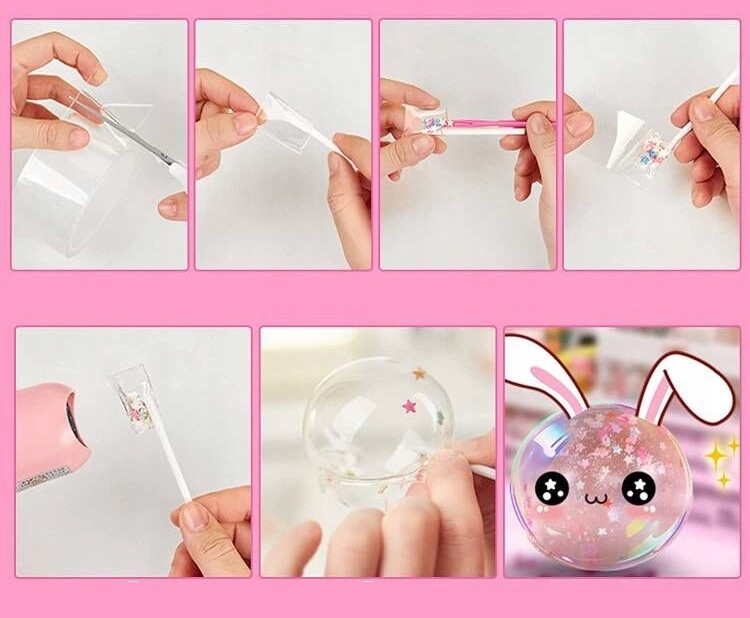 Nano Tape Bubble Kit Gifts Taśma dwustronna Heavy Postać peruka